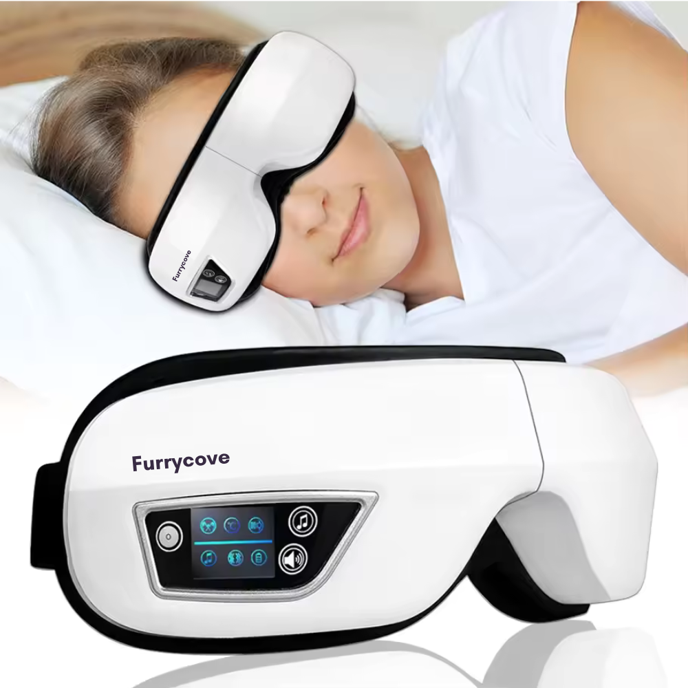 FurryCove™ Smart Heated Eye Massager with Bluetooth