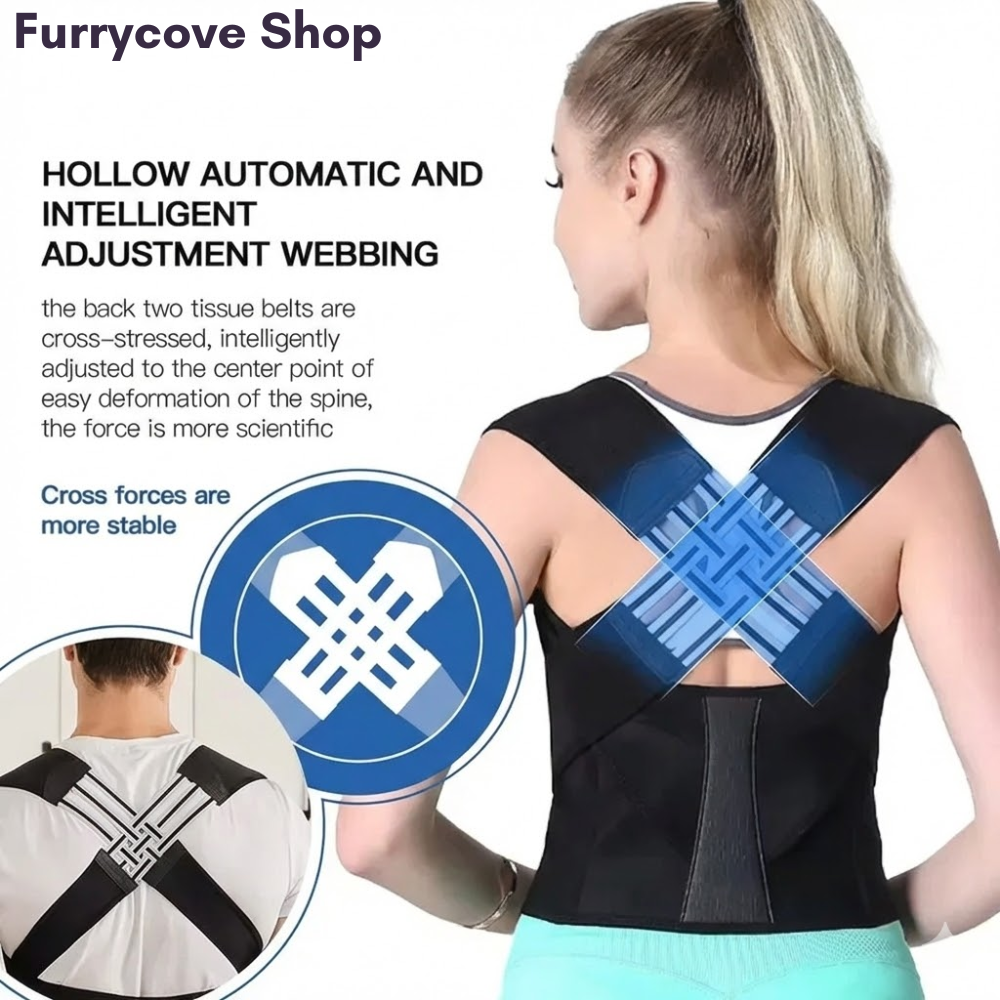 FurryCove™ Unisex Adjustable Back Posture Corrector