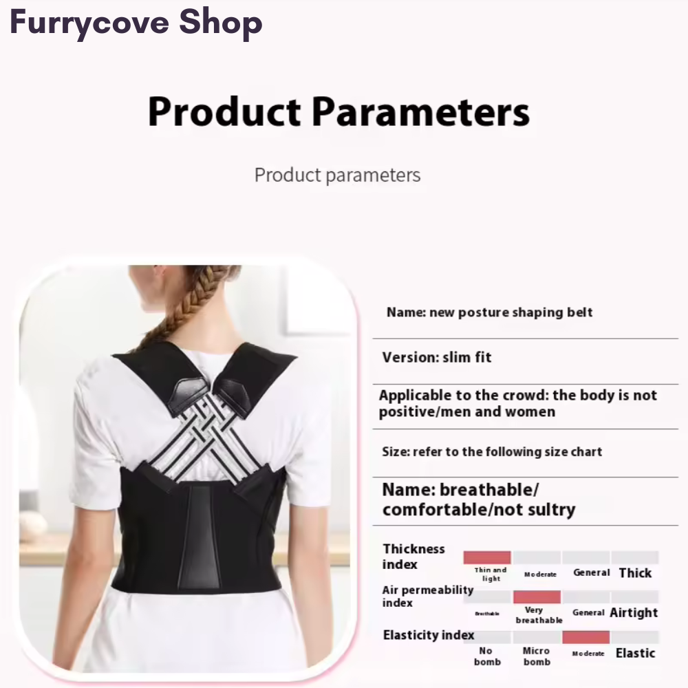 FurryCove™ Unisex Adjustable Back Posture Corrector