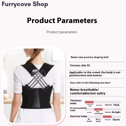 FurryCove™ Unisex Adjustable Back Posture Corrector