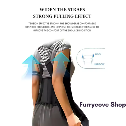 FurryCove™ Unisex Adjustable Back Posture Corrector