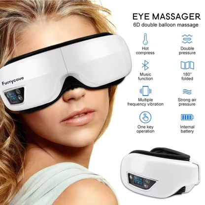 FurryCove™ Smart Heated Eye Massager with Bluetooth