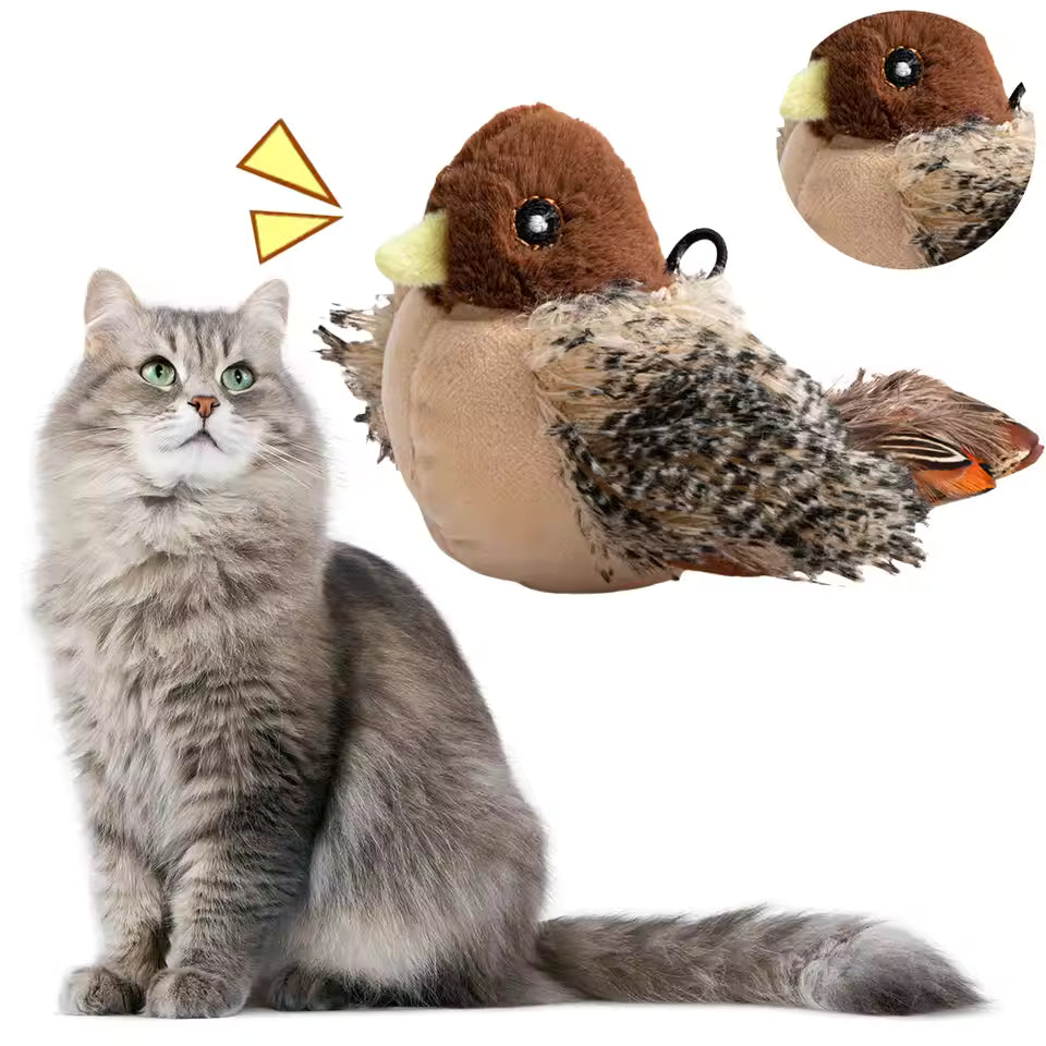 FurryCove™ Interactive Flapping Bird Cat Toy