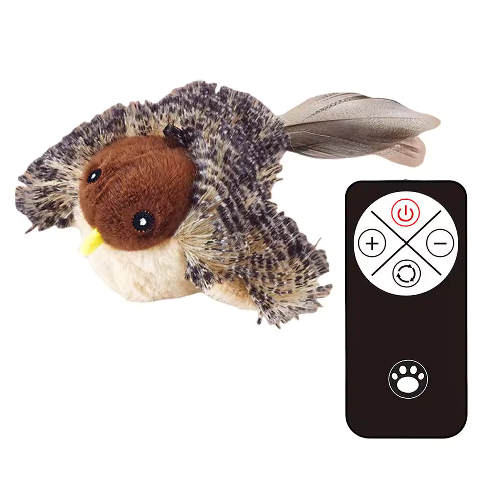FurryCove™ Interactive Flapping Bird Cat Toy