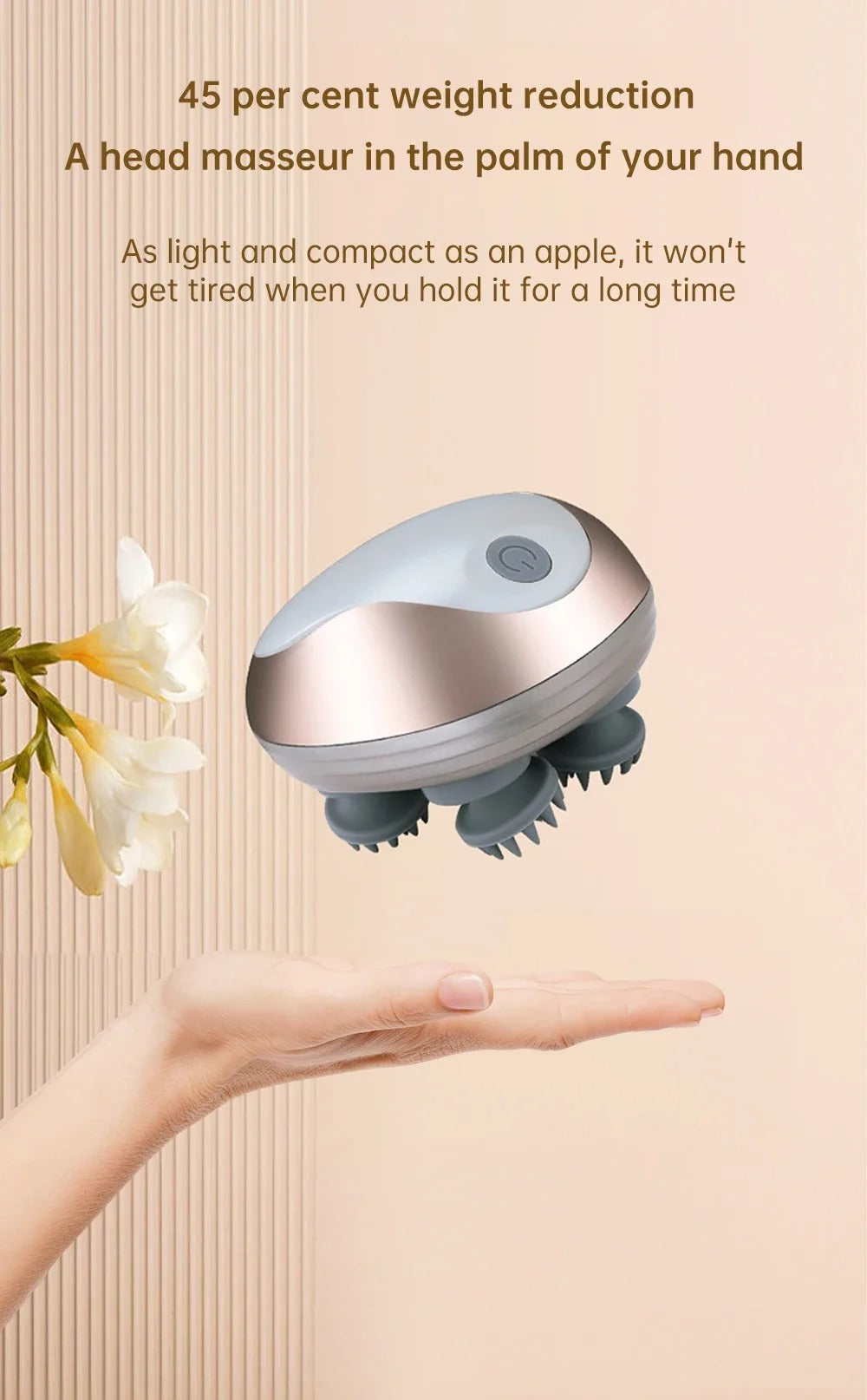 3D Electric Pet Head Massager – Rechargeable Relaxation Tool