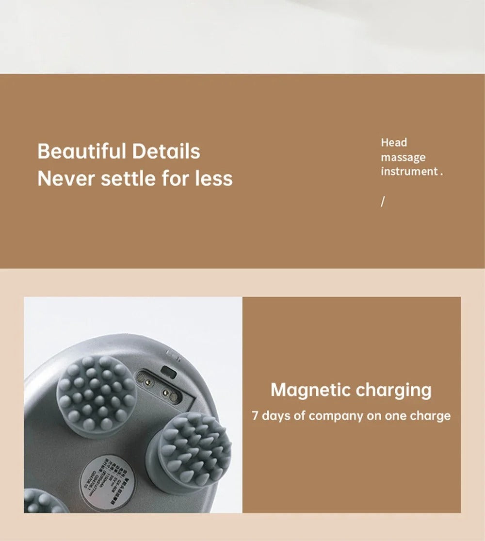 3D Electric Pet Head Massager – Rechargeable Relaxation Tool